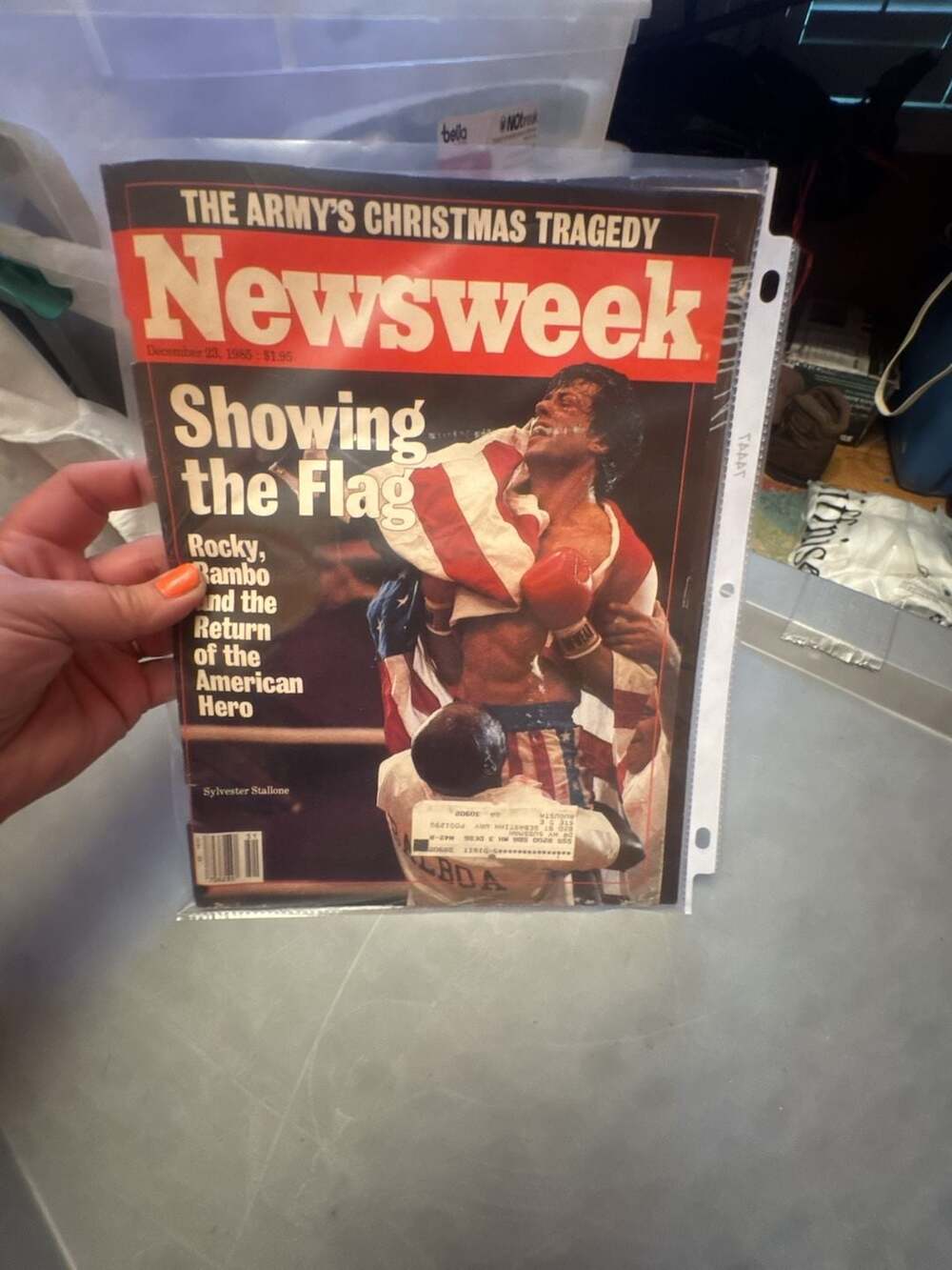 VINTAGE NEWSWEEK MAGAZINE DECEMBER 23 1985 ROCKY BALBOA RAMBO SYLVESTER STALLONE